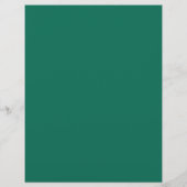 Papier Simple Monogramme Vert Émeraude Mariage Élégant (Dos)