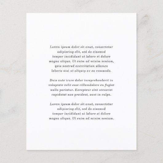 Papier Simple Noir Blanc Budget Mariage Enregistrer la da (Dos)