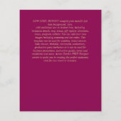 Papier Simple Nuestra BODA Mariage espagnol Texte seuleme (Dos)