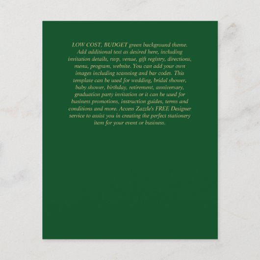 Papier Simple Nuestra BODA Mariage espagnol Texte seuleme (Dos)