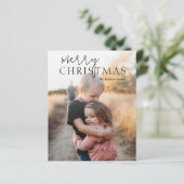 Papier Simple photo Noël moderne (Debout devant)