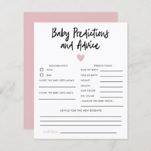 Papier Simple Pink Heart Baby Prédictions et conseils