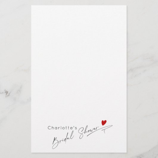 Papier Simple script nuptiale douche émoticônes jeu (Dos)