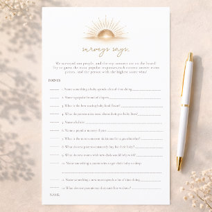 Papier Simple Sondage sur le Jeu de Douche Neutre au Sole