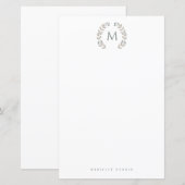 Papier Simple Styled Monogram stationary (Devant / Derrière)