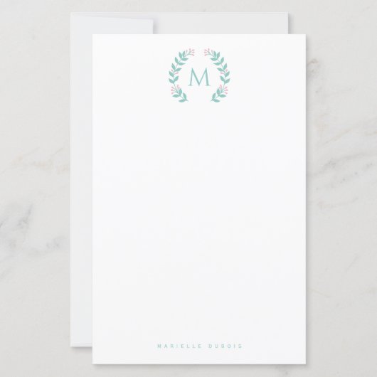 Papier Simple Styled Monogram stationary (Devant)