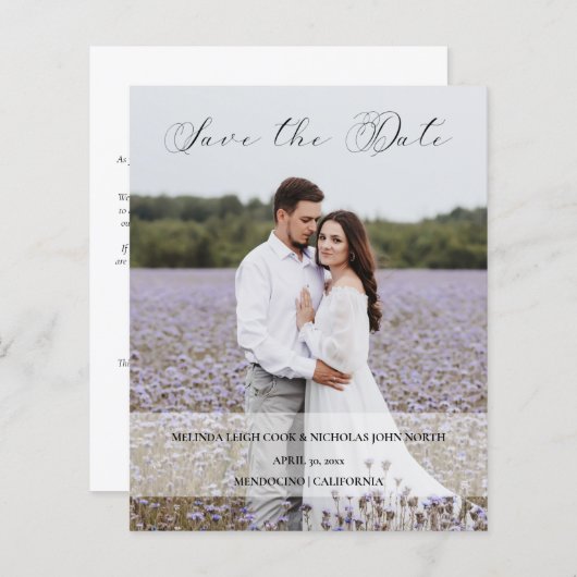 Papier Simple Transparency Effect Photo Typography Script (Devant / Derrière)