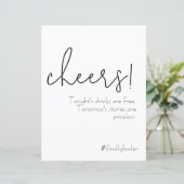 Papier Simplement élégant panneau à barre ouverte (Debout devant)