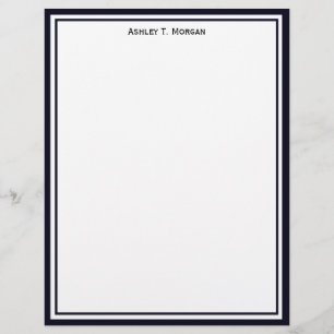Papier Simplicité Dk Blue / Blanc SV personnalisé