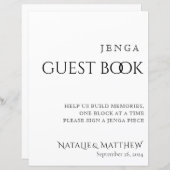 Papier Simply Classic Jenga Guest Book Mariage (Devant / Derrière)