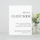 Papier Simply Classic Jenga Guest Book Mariage (Debout devant)