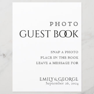 Papier Simply Classic Photo Guest Book Mariage