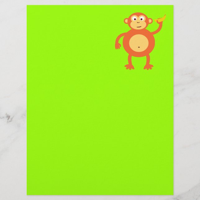 Papier Singe orange (Devant)