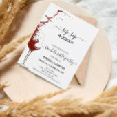 Papier Sip Sip Hooray Bacheloré Parti Vin