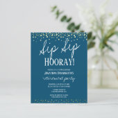 Papier Sip Sip Hooray Elegant Gold Retirement Party (Debout devant)