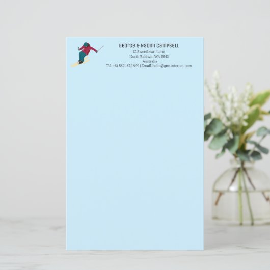 Papier Ski (Debout devant)