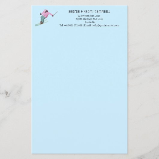 Papier Ski (Devant)