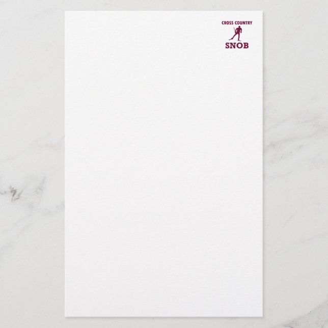 Papier Ski de fond (Devant)