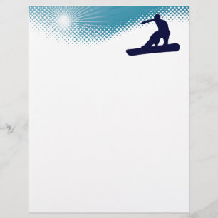 Papier ski high snowboard