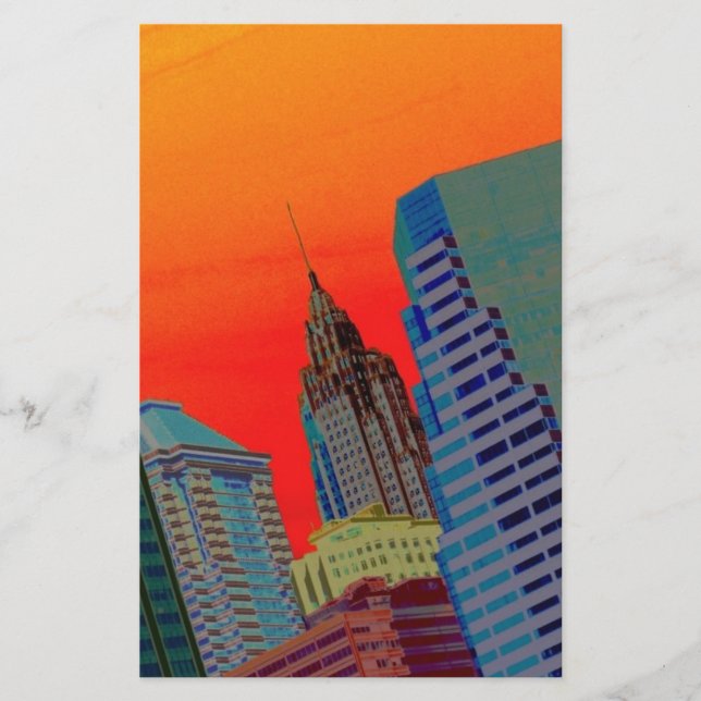 Papier Skyline atomique (Devant)