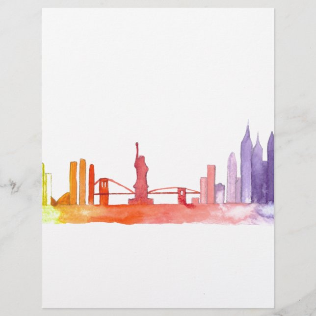 Papier Skyline de NEW YORK (Devant)