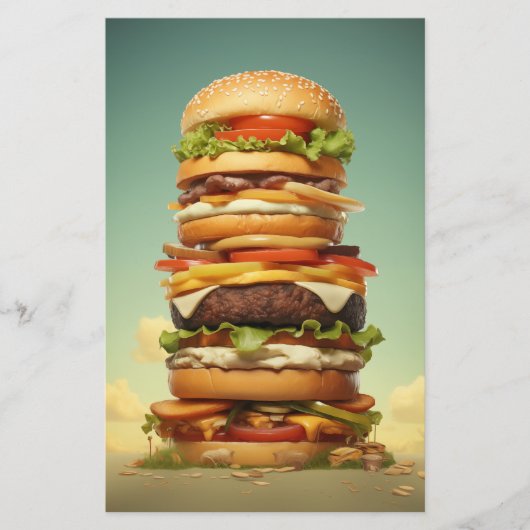 Papier Skyscraper Burger (Devant)