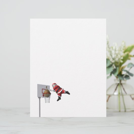 Papier Slam Dunk Santa Claus (Debout devant)