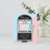 Papier Slot machine jeu budget sexe révéler l'invitation (Debout devant)