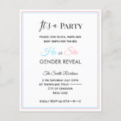 Papier Slot machine jeu budget sexe révéler l'invitation (Dos)