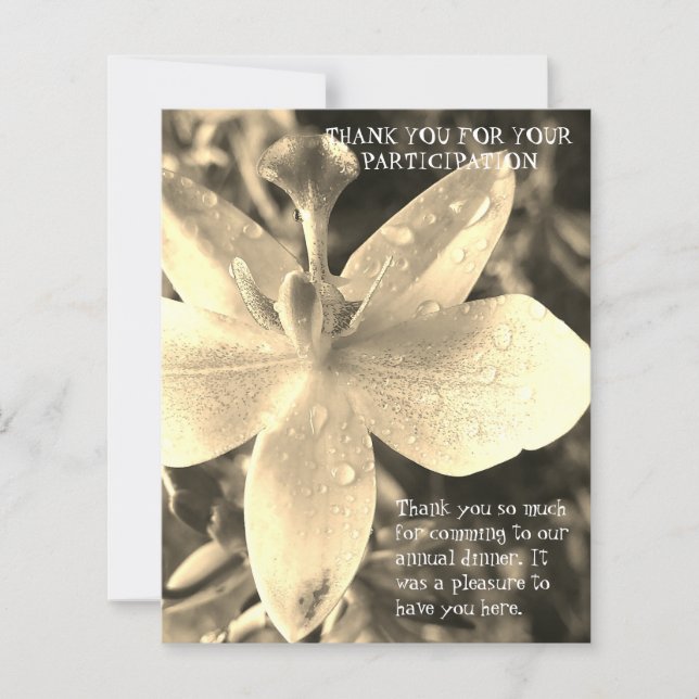 PAPIER SMART SIMPLE DINNER THANK YOU CARD (Devant)