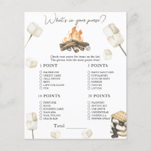 Papier S'more baby shower - Qu'y a-t-il dans votre jeu de