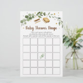 Papier S'mores Baby shower de verdure Bingo Jeu (Debout devant)