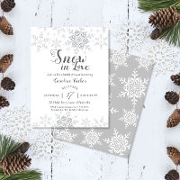 Snowflakes hiver neige en amour Fête des mariées