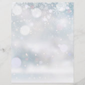 Papier Snowflakes Horaire de mariage hivernal (Dos)