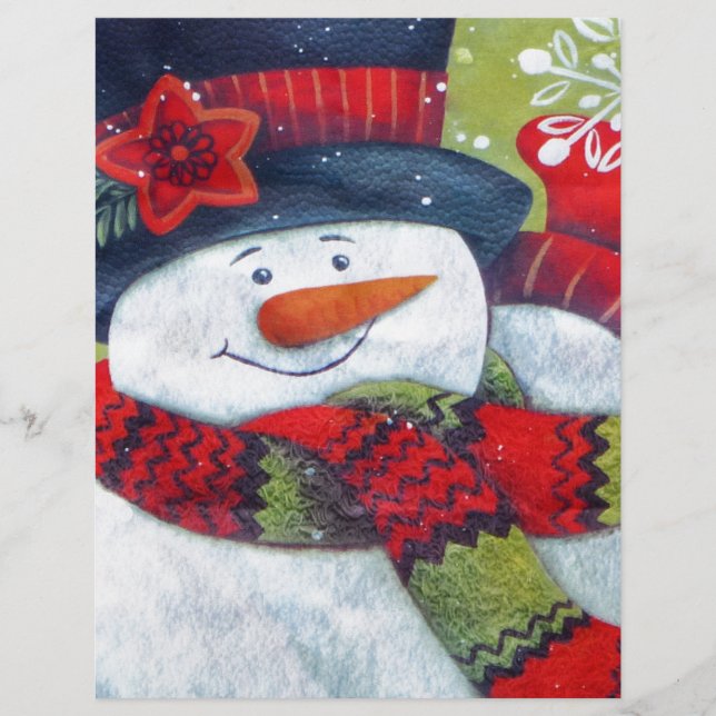 Papier Snowman Wearing (Devant)