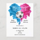 Papier Soccer genre révéler des invitations (Devant)