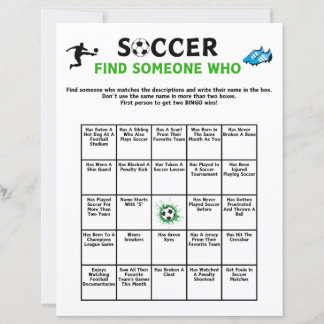 Papier Soccer Trouver Quelqu'Un Qui Joue