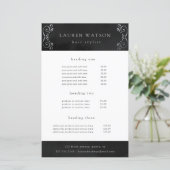 Papier soie noire argent fleurir service et tarif prospec (Debout devant)