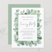 Papier Soirée Budget Eucalyptus Mariage (Devant / Derrière)