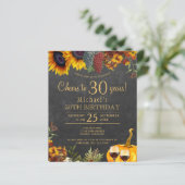 Papier Soirée de 30 ans d'automne rustique 30e anniversai (Debout devant)