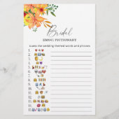 Papier Soirée d'émotion de la nuptiale fleurie (Devant)