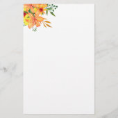 Papier Soirée d'émotion de la nuptiale fleurie (Dos)