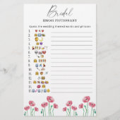 Papier Soirée d'émotion de la nuptiale fleurie (Devant)