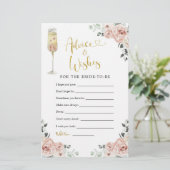 Papier Soiree Rose doré et rose Conseils et souhaits (Debout devant)