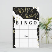 Papier Soixante et Sassy jeu de bingo (Debout devant)