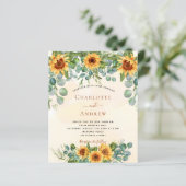 Papier Soleil mariage budget eucalyptus or (Debout devant)