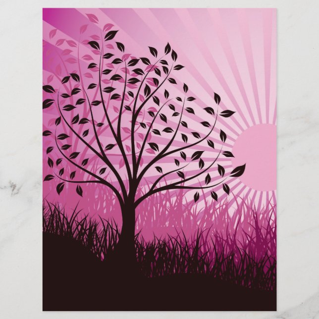 Papier Soleil pourpre (Devant)