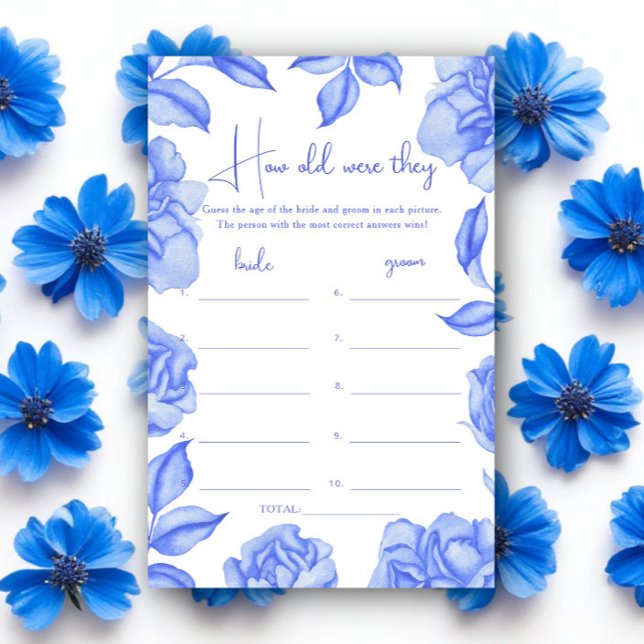 Papier Something Blue Floral Quel âge avaient-ils mariage (Créateur téléchargé)