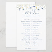 Papier Something Blue Would She Rather Game (Devant / Derrière)