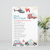 Papier Sonne l'alarme Attrapez votre équipement Trouvez l (Debout devant)